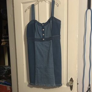 VENUS Dark Blue Denim Mini Dress